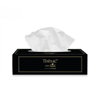 Tishue 2 Ply Facial Tissue Box | 100 Pulls  | Elegant Series