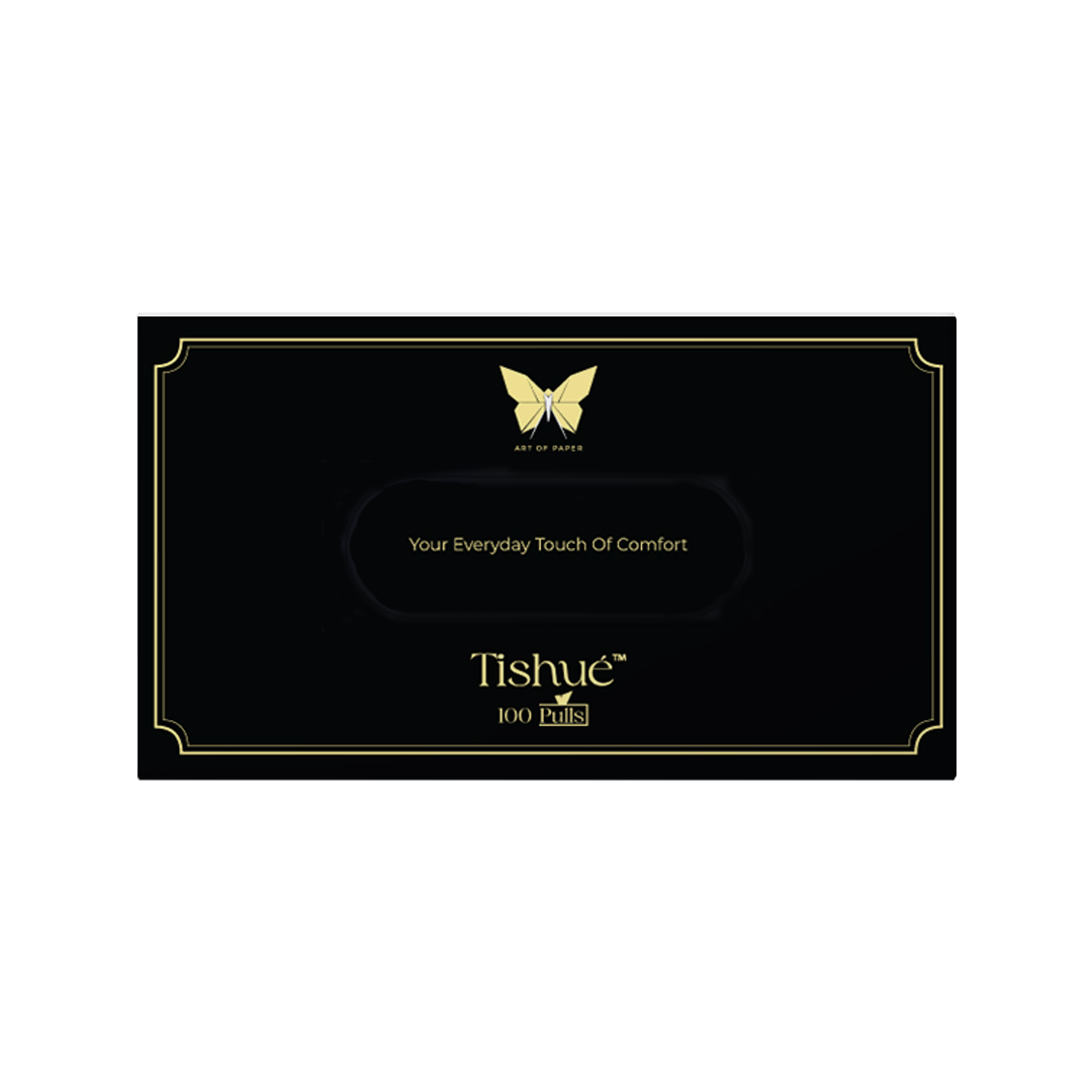 Tishue 2 Ply Facial Tissue Box | 100 Pulls  | Elegant Series