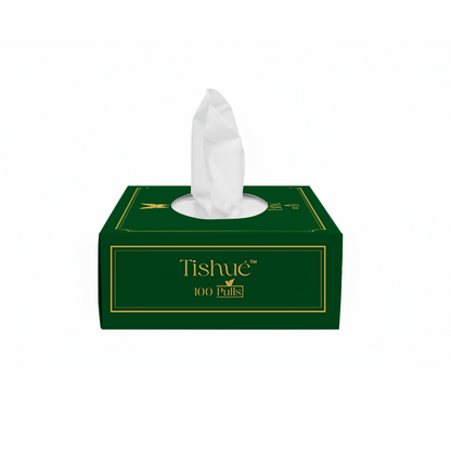 Tishue 2 Ply Facial Tissue Box | 100 Pulls  | Elegant Series