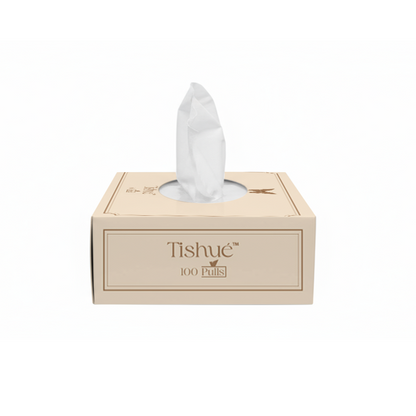 Tishue 2 Ply Facial Tissue Box | 100 Pulls  | Elegant Series