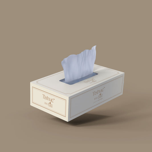 Tishue 2 Ply Facial Tissue Box | 100 Pulls  | Elegant Series